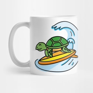 Surfing Turtle Mug